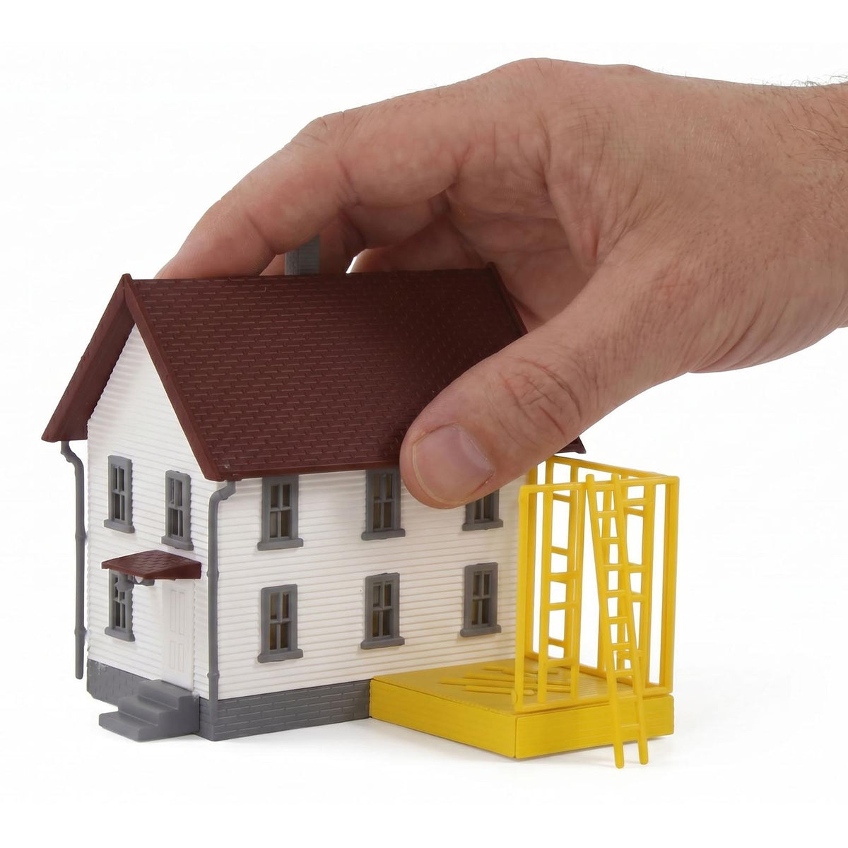 JZN5881 1 Unit N Scale 1:160 Model Decorated House Kit Two-story for Buildings