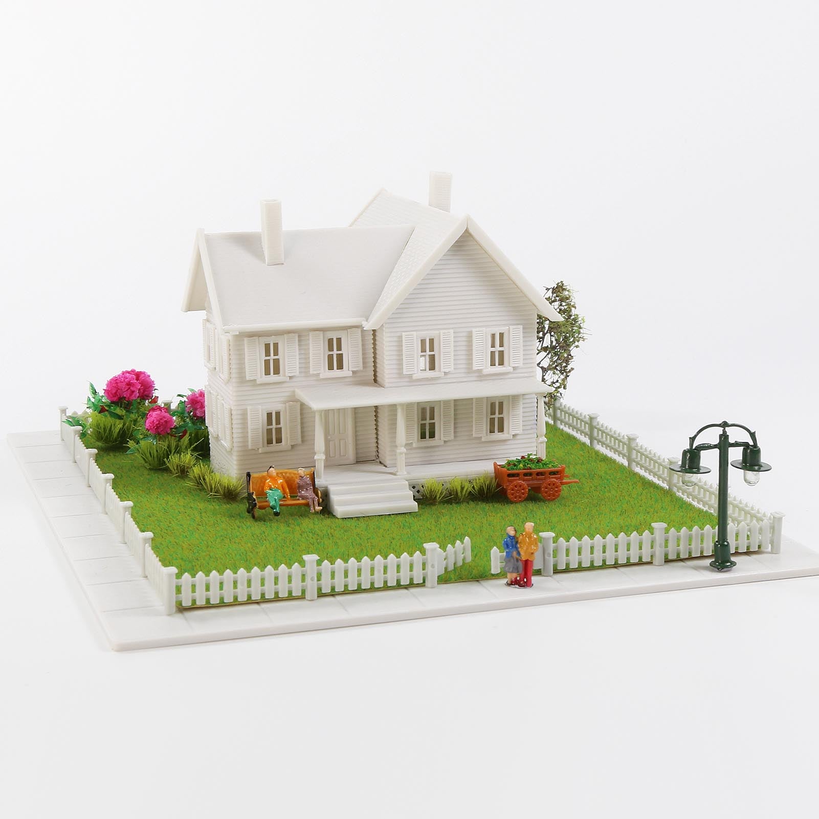 JZN5887JJM 1 Unit N Scale 1:150 Model Dwelling House Fence Base Kit Not-built Building