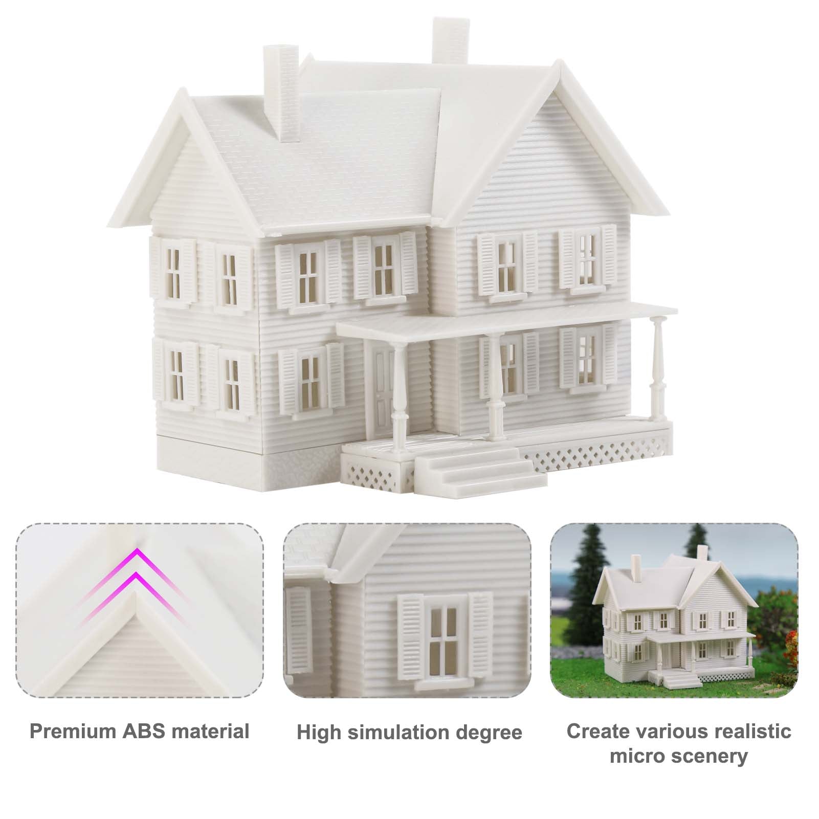 JZN5887JJM 1 Unit N Scale 1:150 Model Dwelling House Fence Base Kit Not-built Building