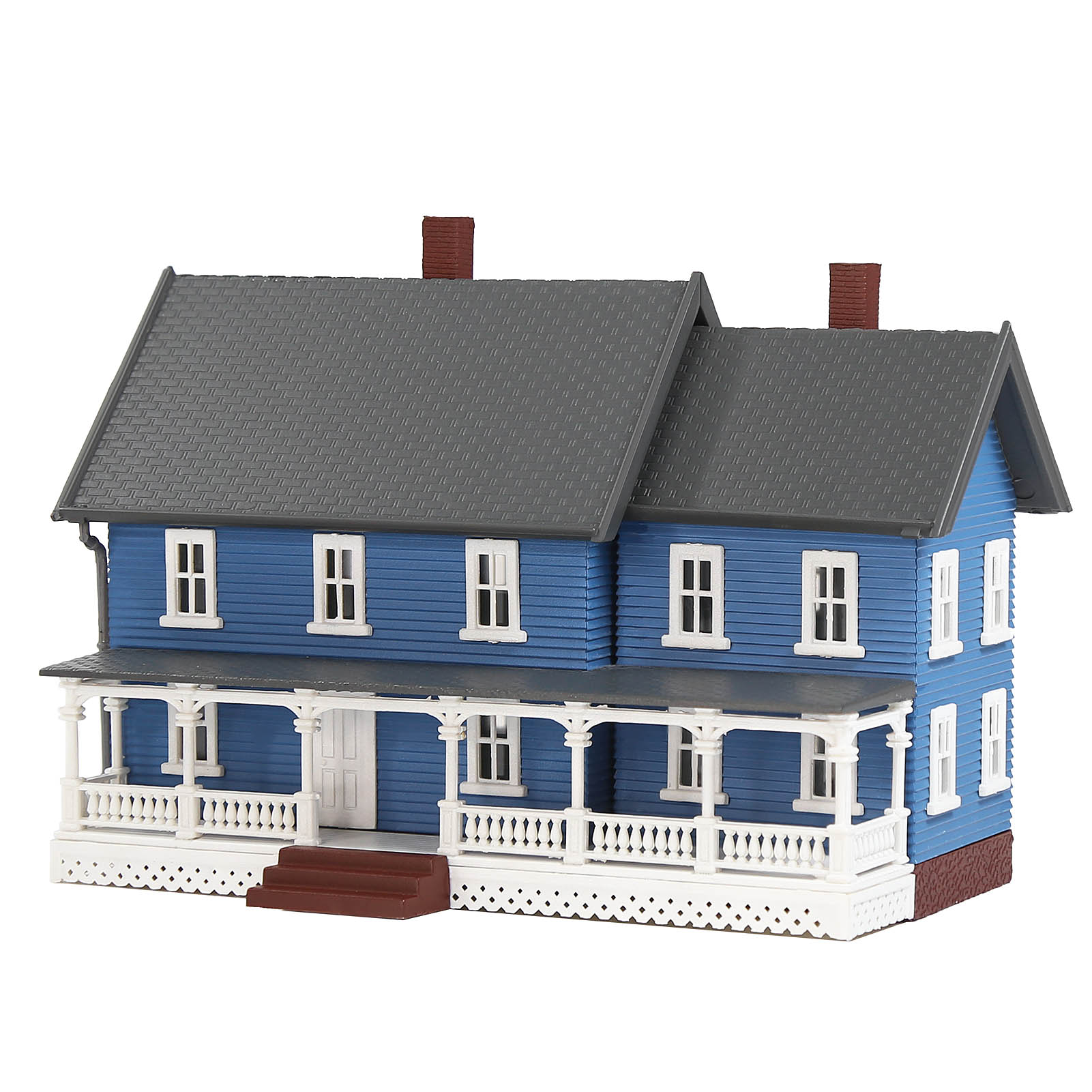 JZN5889 1 Unit N Scale 1:150 Model Dwelling House Kit Two-story with Porch Buildings