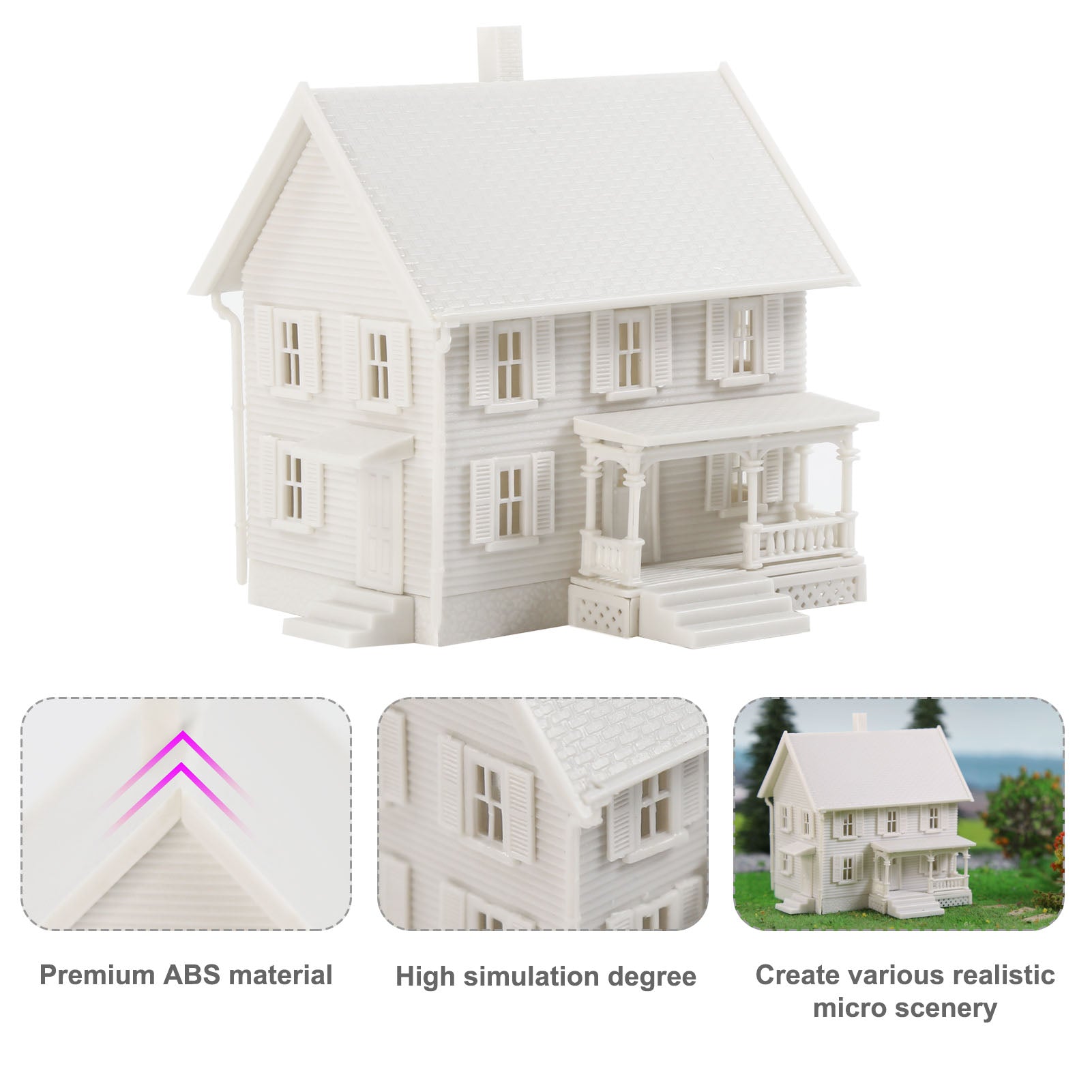 JZN5895JJM 1 Unit N Scale 1:150 Model Dwelling House Fence Base Kit Not-built Building