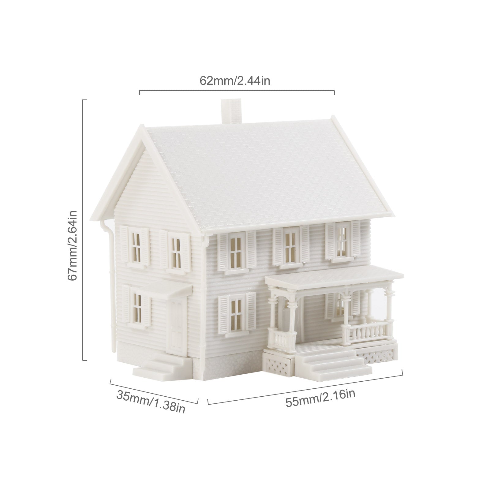 JZN5895JJM 1 Unit N Scale 1:150 Model Dwelling House Fence Base Kit Not-built Building