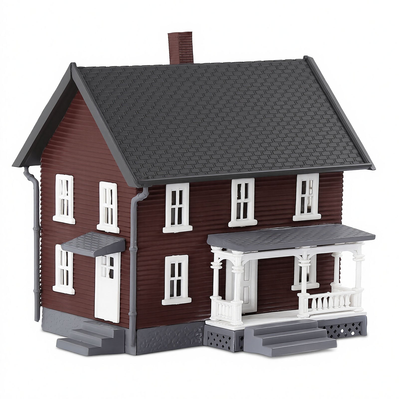 JZN5895 1 Unit N Scale 1:160 Model Dwelling House Kit Two-story with Porch for Buildings