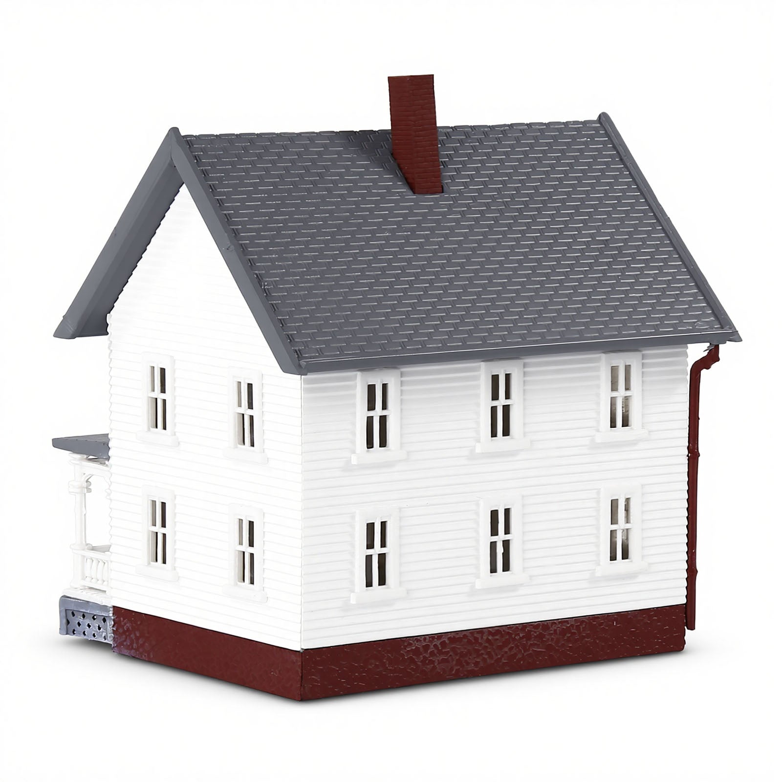 JZN5895 1 Unit N Scale 1:160 Model Dwelling House Kit Two-story with Porch for Buildings