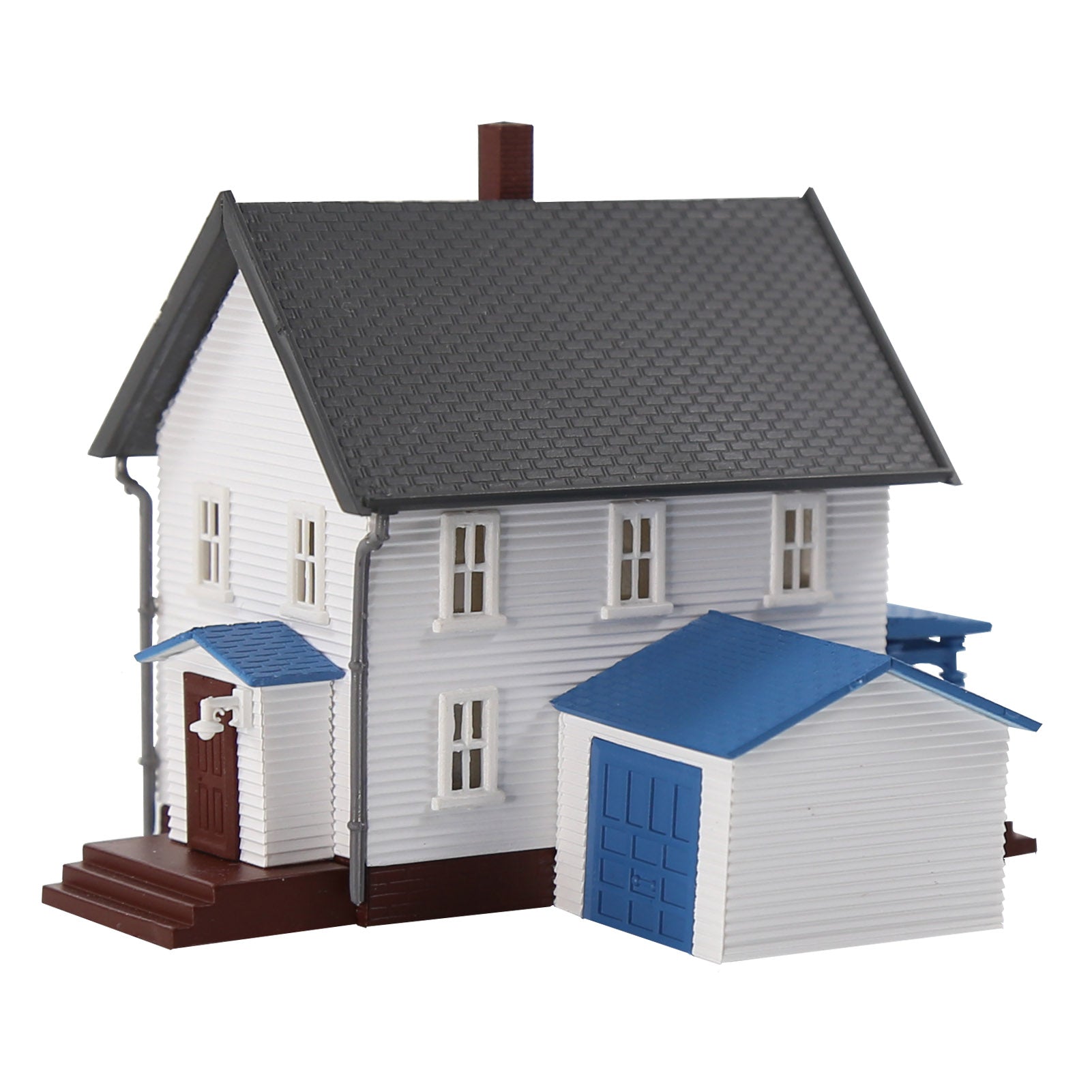 JZN5905 1 Unit N Scale 1:160 Model Dwelling House Kit Two-story with Garage for Buildings