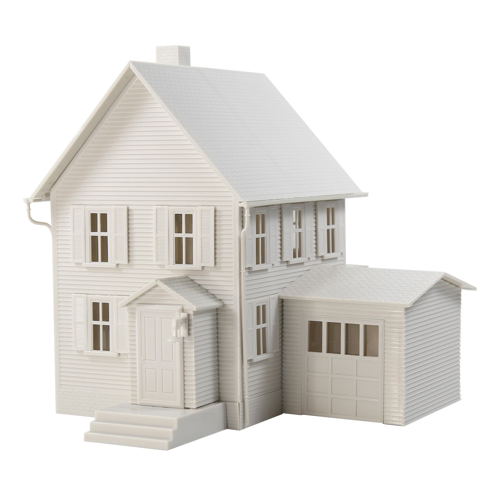 JZO7JJ 1 Unit O Scale 1:50 Model Dwelling House Kit White Not-built Architectural Building