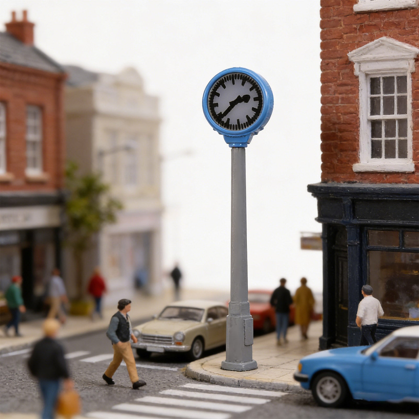 LD35 3pcs N Scale 1:160 HO Scale 1:87 Blue Platform Clock Lamps Warm White LED