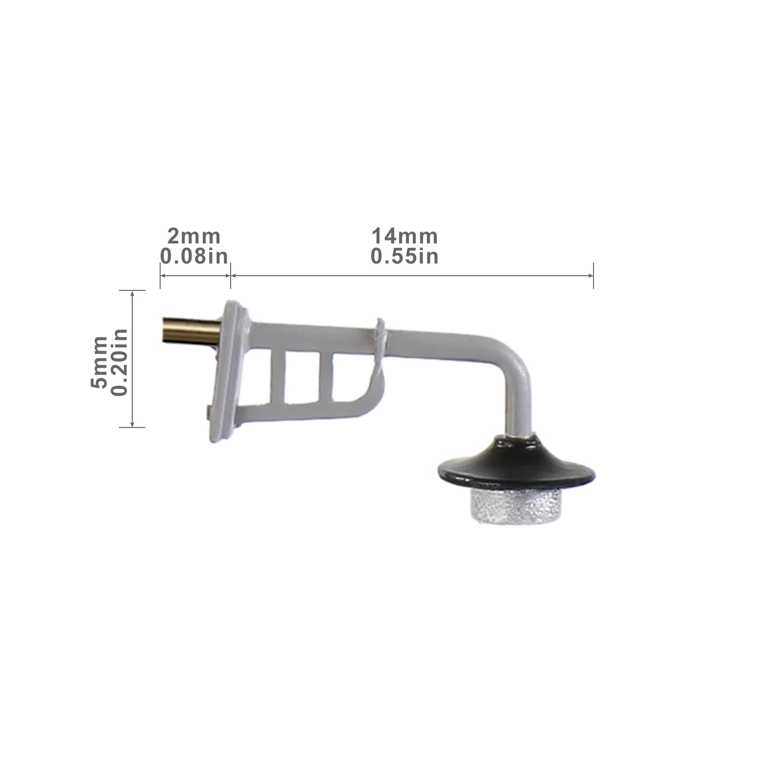LD39 5pcs N Scale 1:160 HO Scale 1:87 O Scale 1:50 Warm White LED Metal Head Lamps Wall Lights