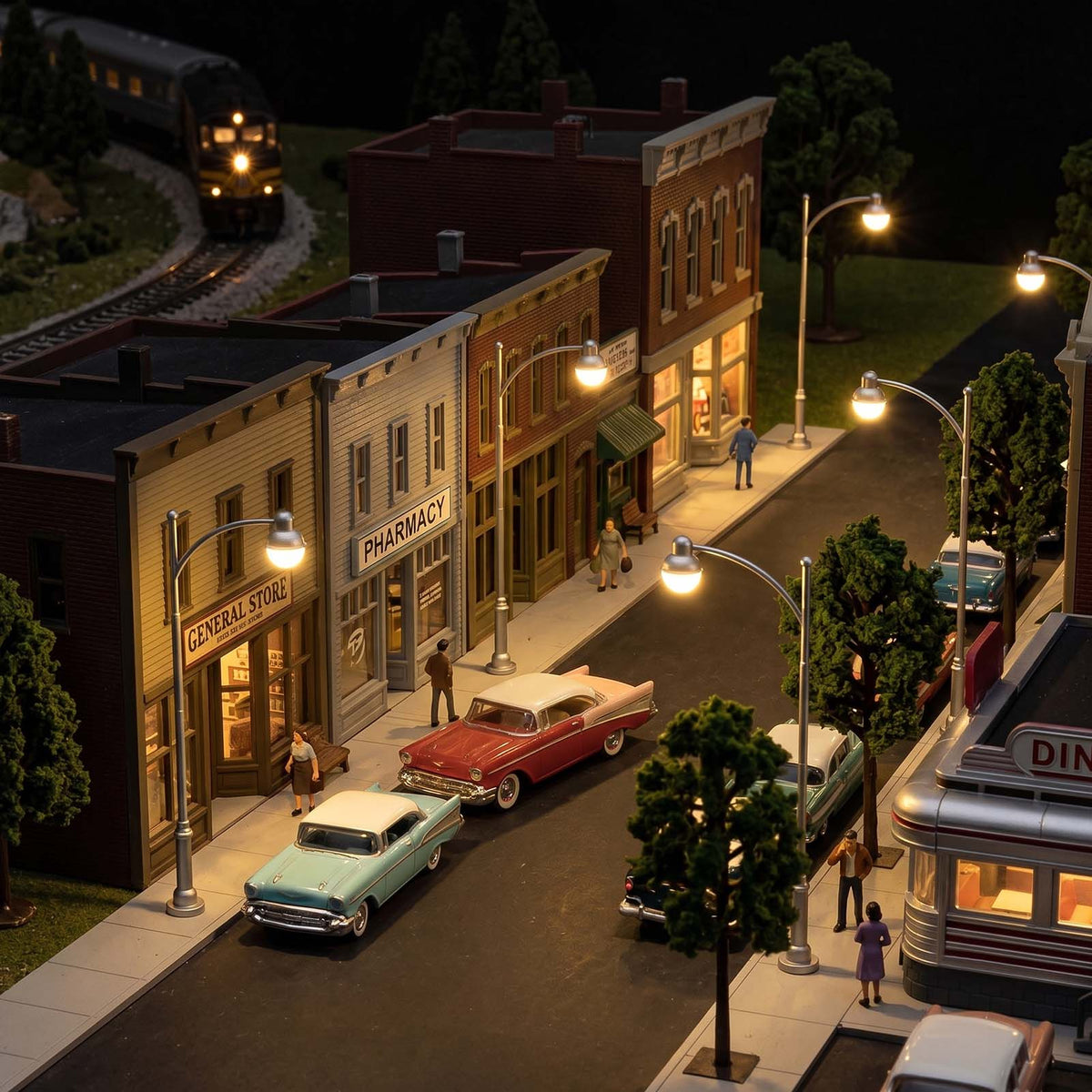 LD43OWMSi 5pcs O Scale 1:43 Silver Street Lights Long-Neck Model Lamps