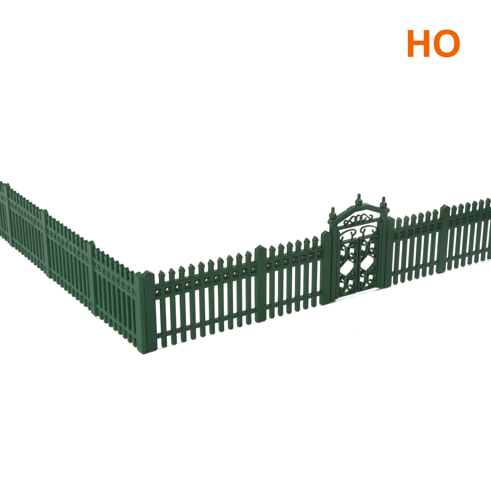 LGHOAH11 HO Scale 1:87 Model Fence with Gates Plastic Fencing with Door Kit