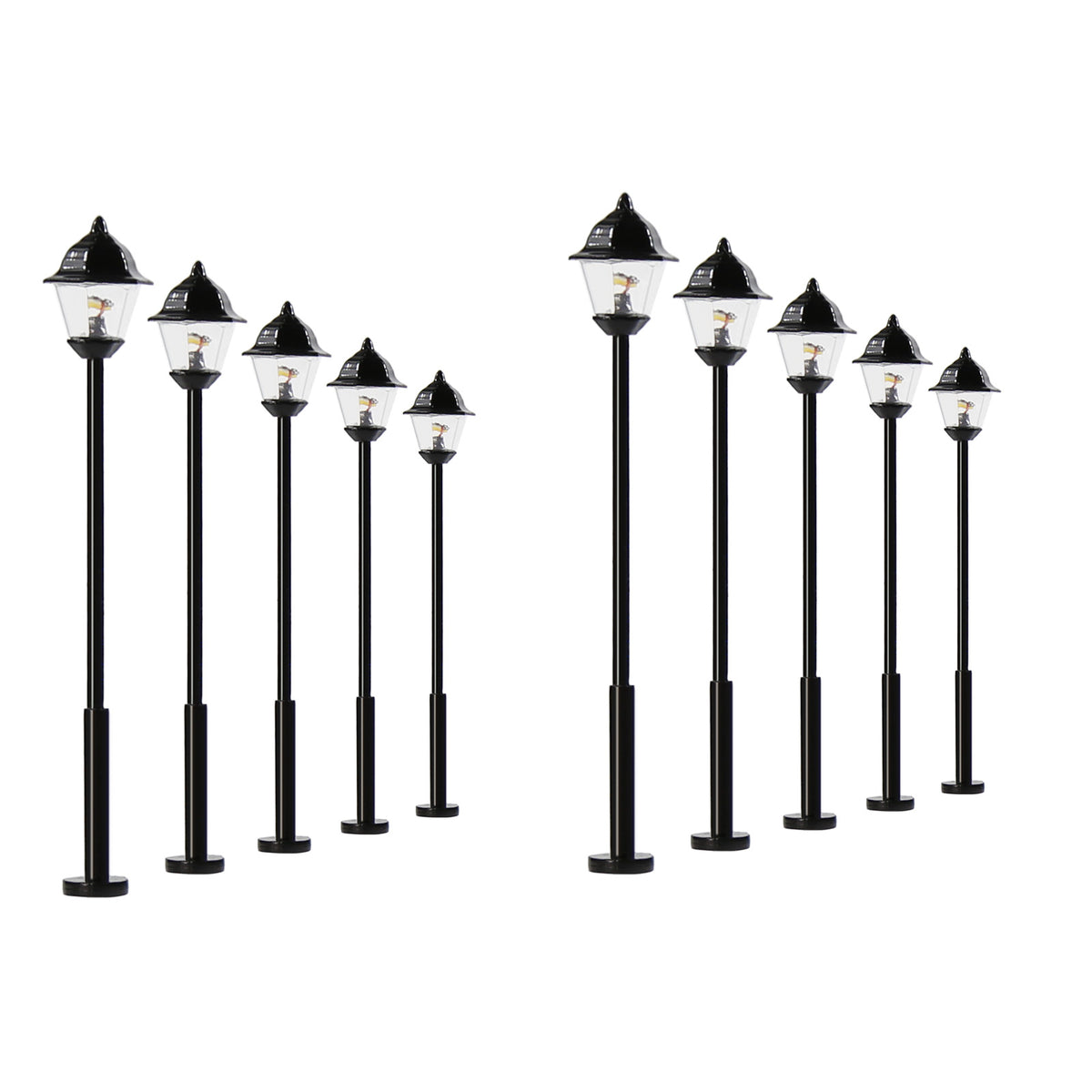 LYM09 10pcs N Scale 1:150 Lamppost Street Light12V