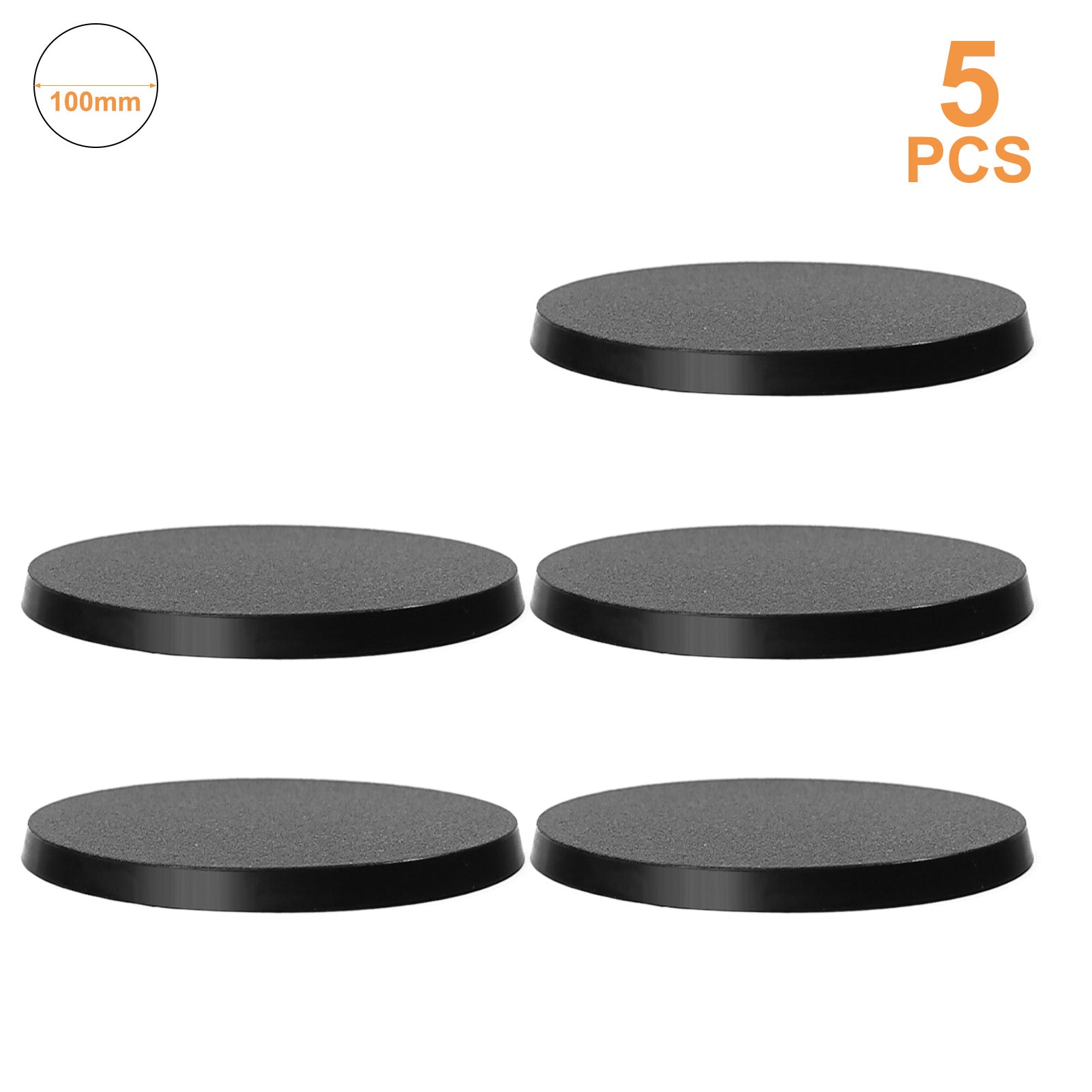 MB11 Various Size 60mm 80mm 90mm 100mm Round ABS Model Bases for Wargames Table Games