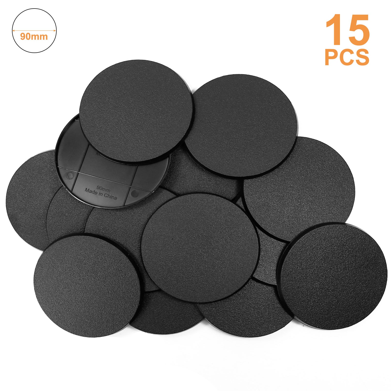 MB11 Various Size 60mm 80mm 90mm 100mm Round ABS Model Bases for Wargames Table Games