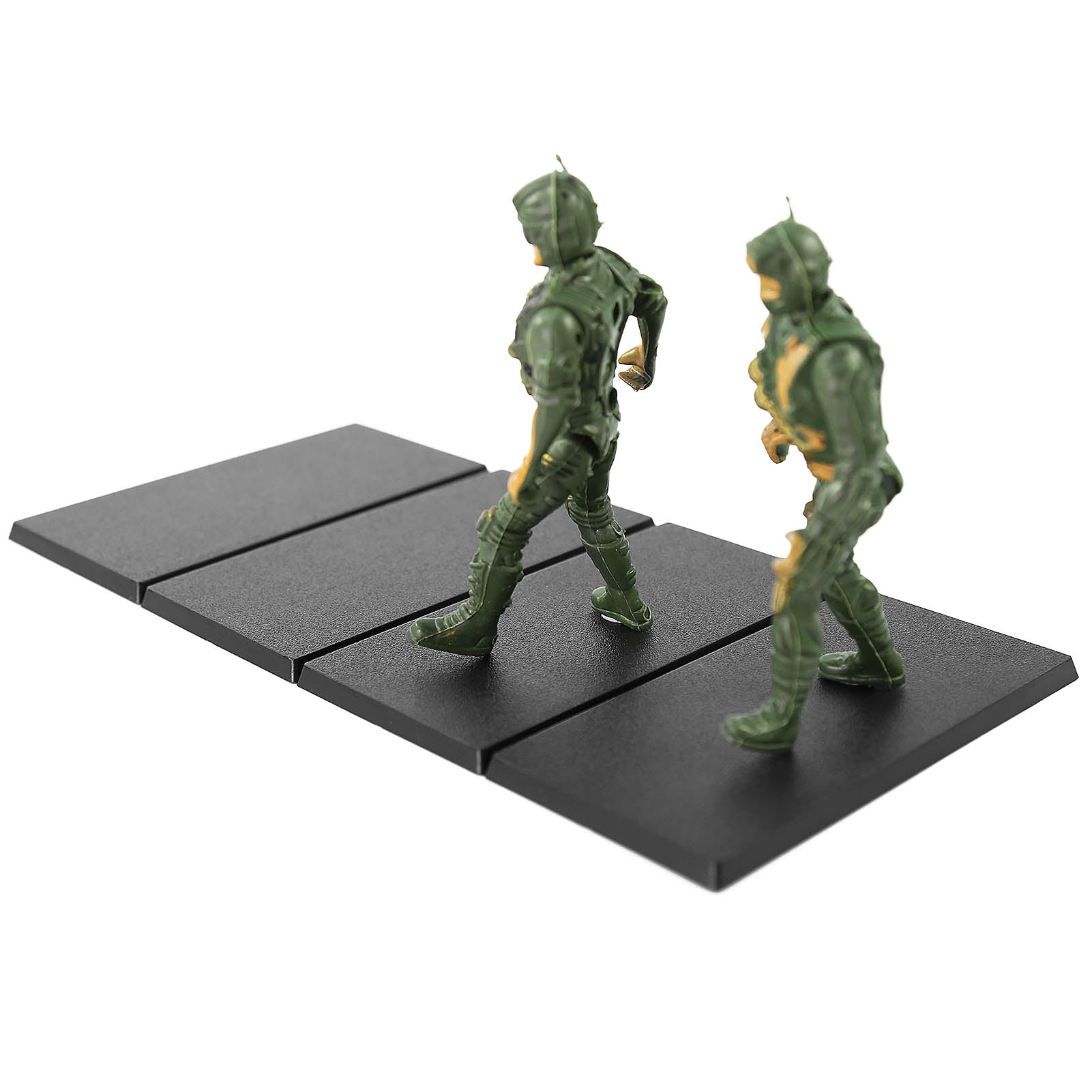 Bases Rondes 50 Mm Pour Figurines - Lot De 6 En Plastique Noir - Jeux De Guerre, Wargaming