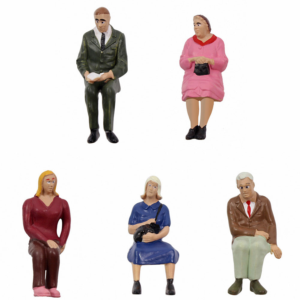 P2511 6pcs G scale 1:25 All Seated Painted Figures