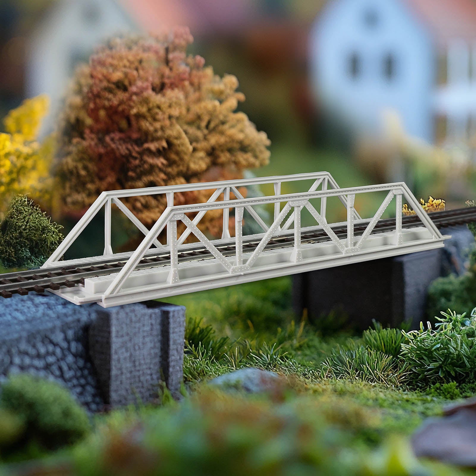 QLF32JJ 1 Unit HO Scale 1:87 Model Truss Bridge Single-Track Kit for Model Railroad