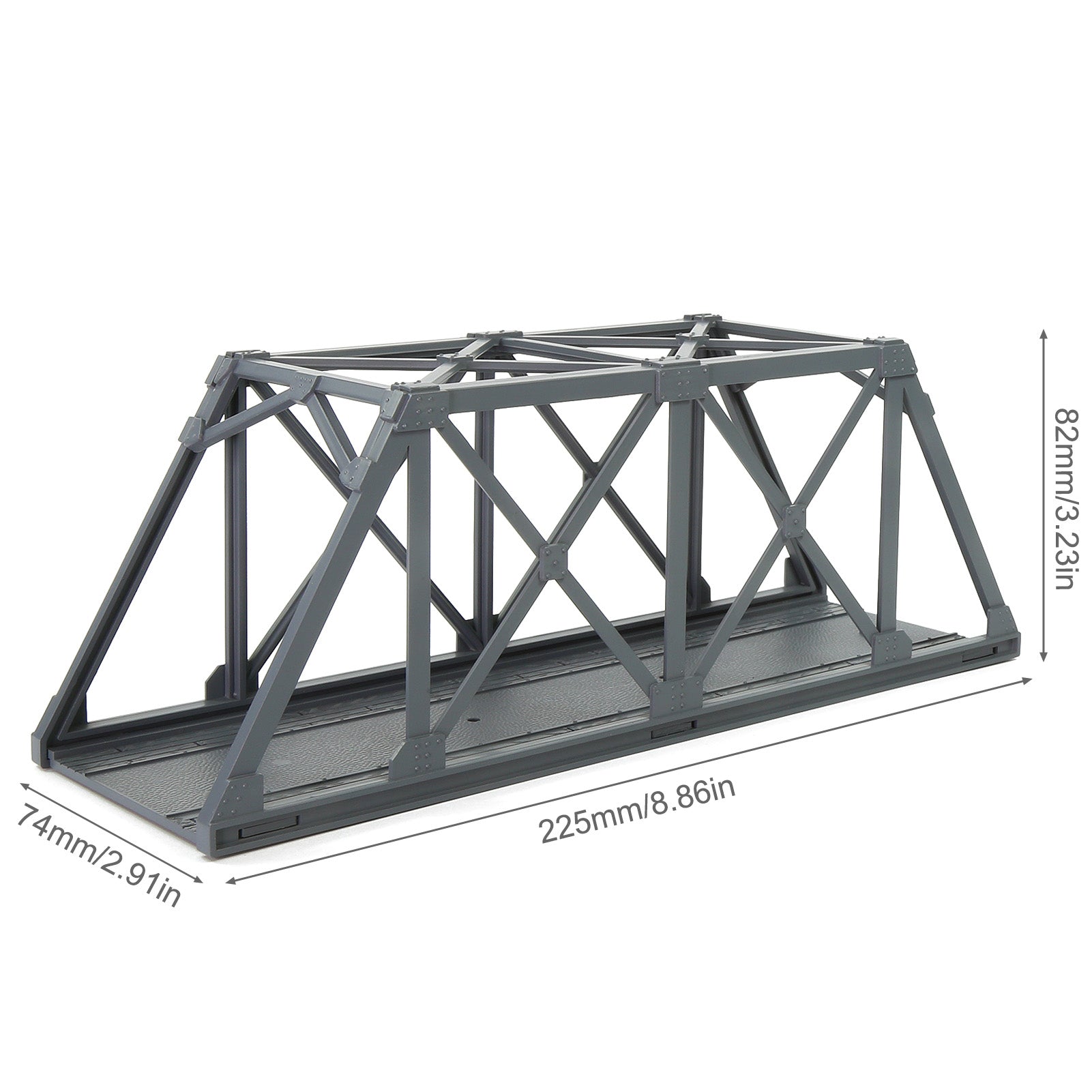 QLF46 1 Unit HO Scale 1:87 Model Truss Bridge Kit for Model Track Model Trains