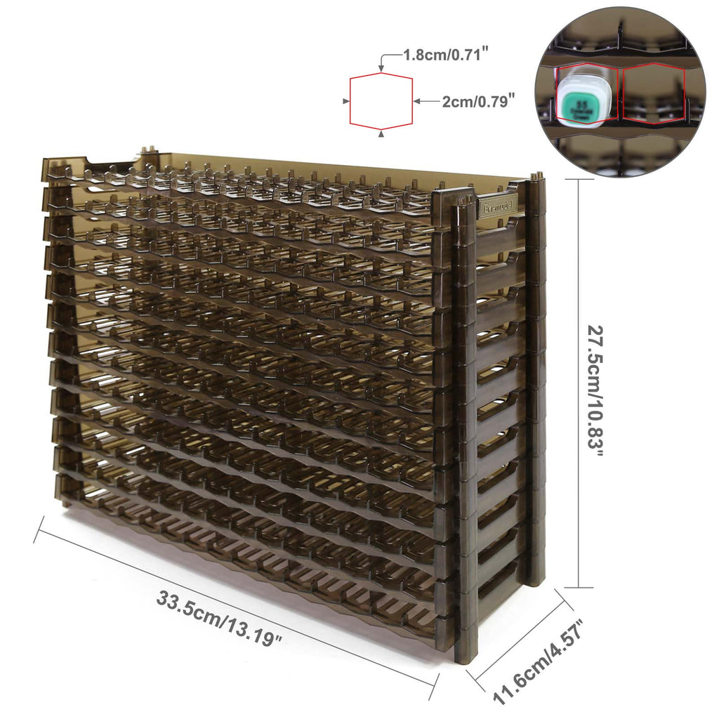 SN01 15X12 Slots Penholder Display and Storage Pen Rack for Art Marker