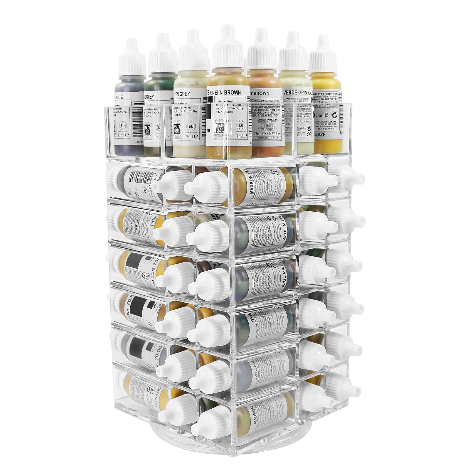 SN02 1 Set Model Painting Organizer Pigment Bottle Spinning Rack Holder Shelf