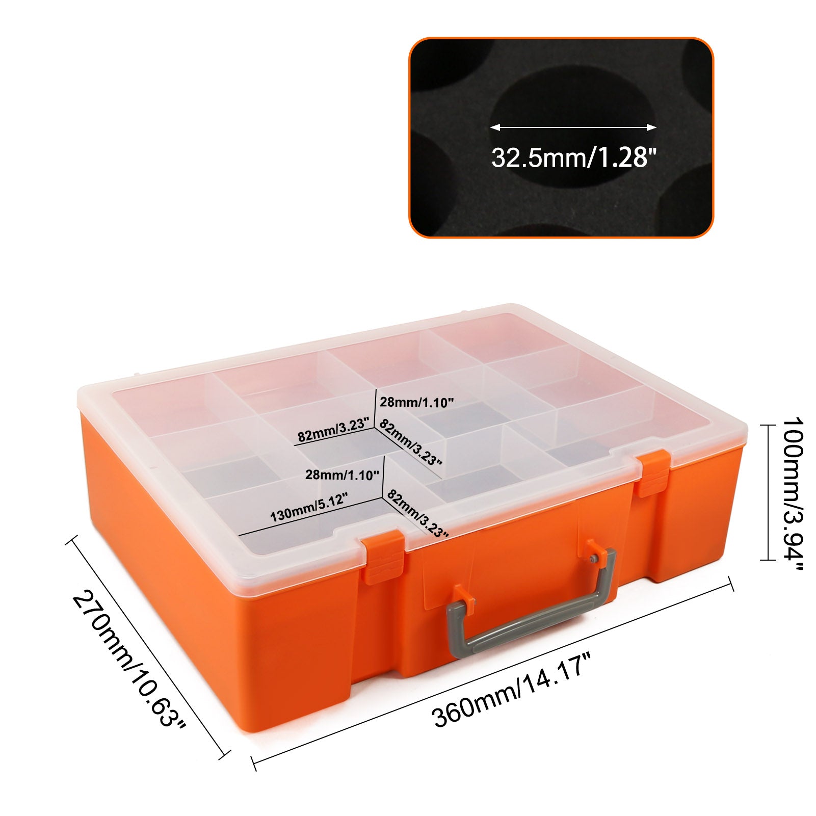 SN03S 1 Unit Model Paint Pigment Bottle Storage Suitcase Dual-layer Portable