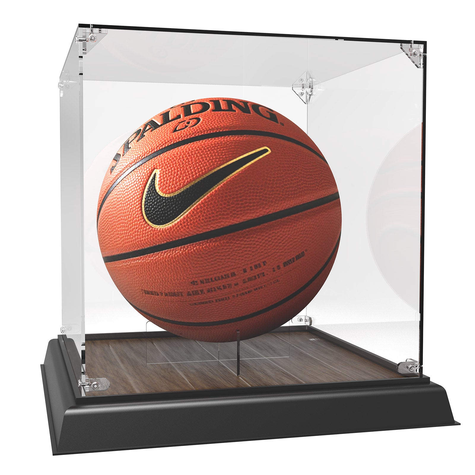 SN1030F 1 Unit Acrylic Storage Display Box Dustproof with 30cm Square Wood Base