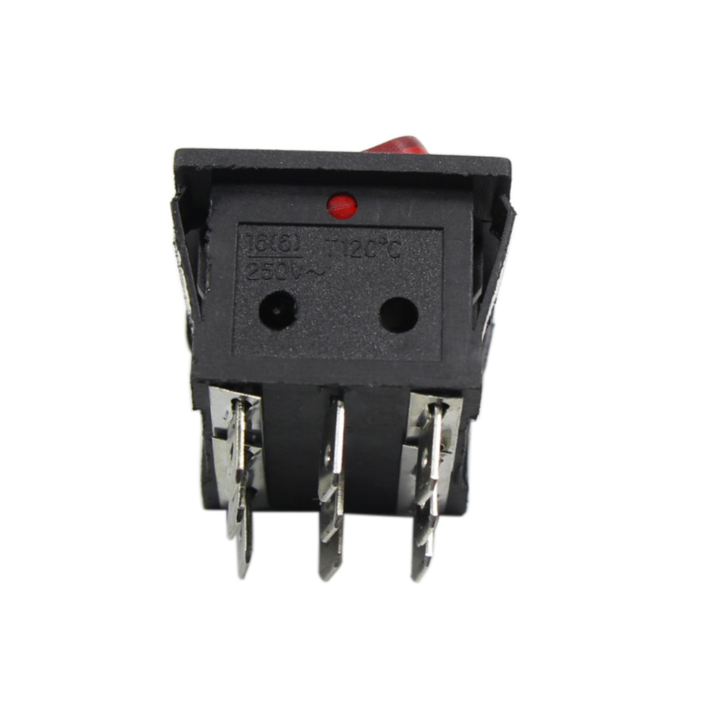 SW10 6pcs Miniature Rocker Switches With Light ON-OFF