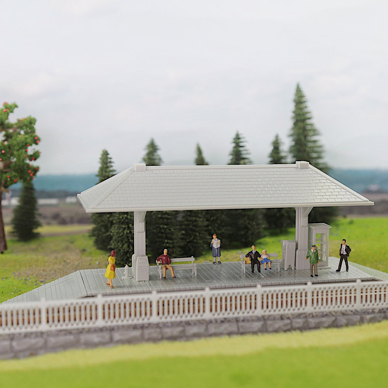 ZTHO01JJ 1 Unit HO Scale 1:87 Model Station Platform for Model Railraod Trackside