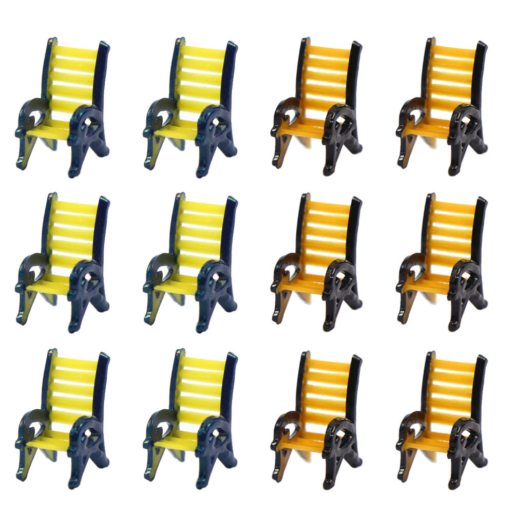 TYS18150 12pcs N Scale 1:150 Platform Leisure Chair