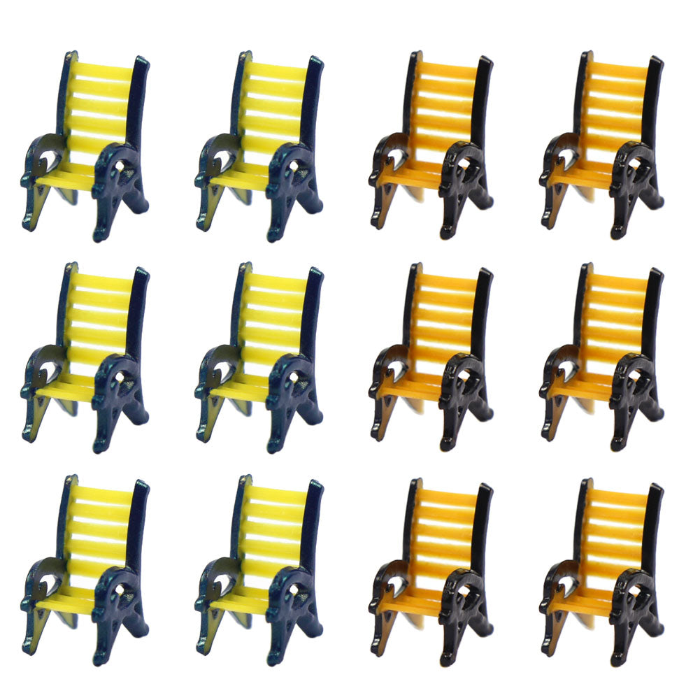TYS18100 12pcs TT Scale 1:100 Model Leisure Chair