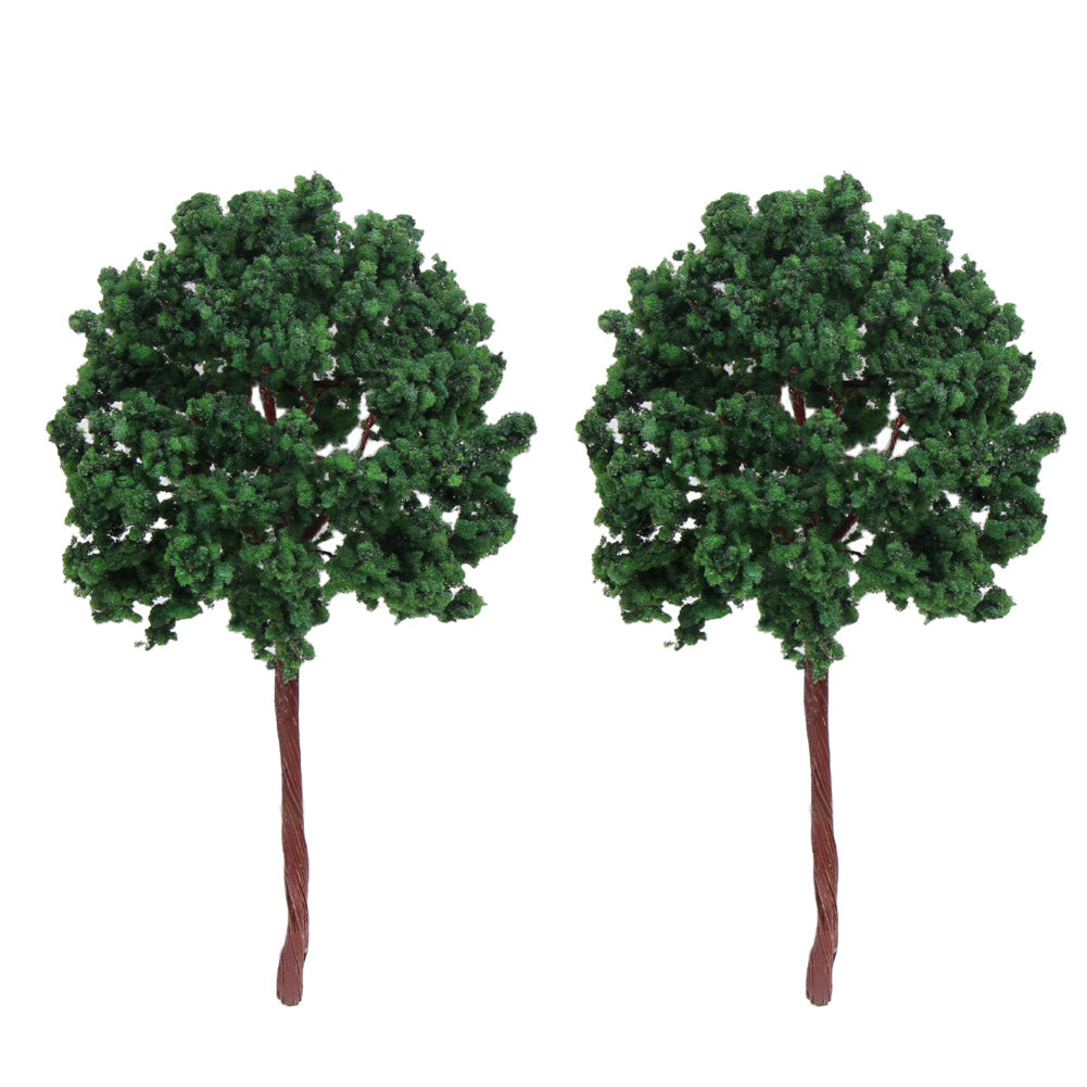 D16090 8pcs G Scale 1:25 Model Roadside Trees with Iron Wire 16cm