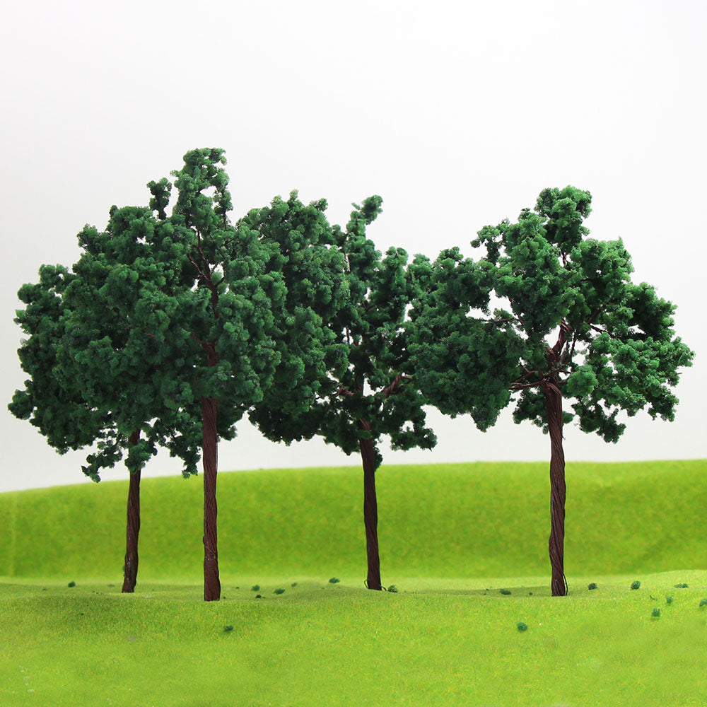 D16090 8pcs G Scale 1:25 Model Roadside Trees with Iron Wire 16cm