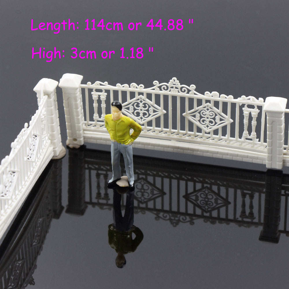 GY43087 1 Meter HO OO scale 1:87 Model Fences Detachable