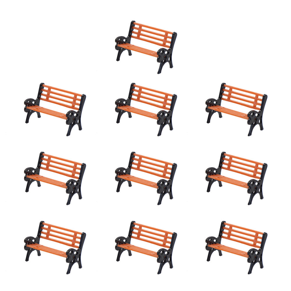 YZ87 20pcs HO/TT Scale 1:87 Park Garden Bench Chair Settee