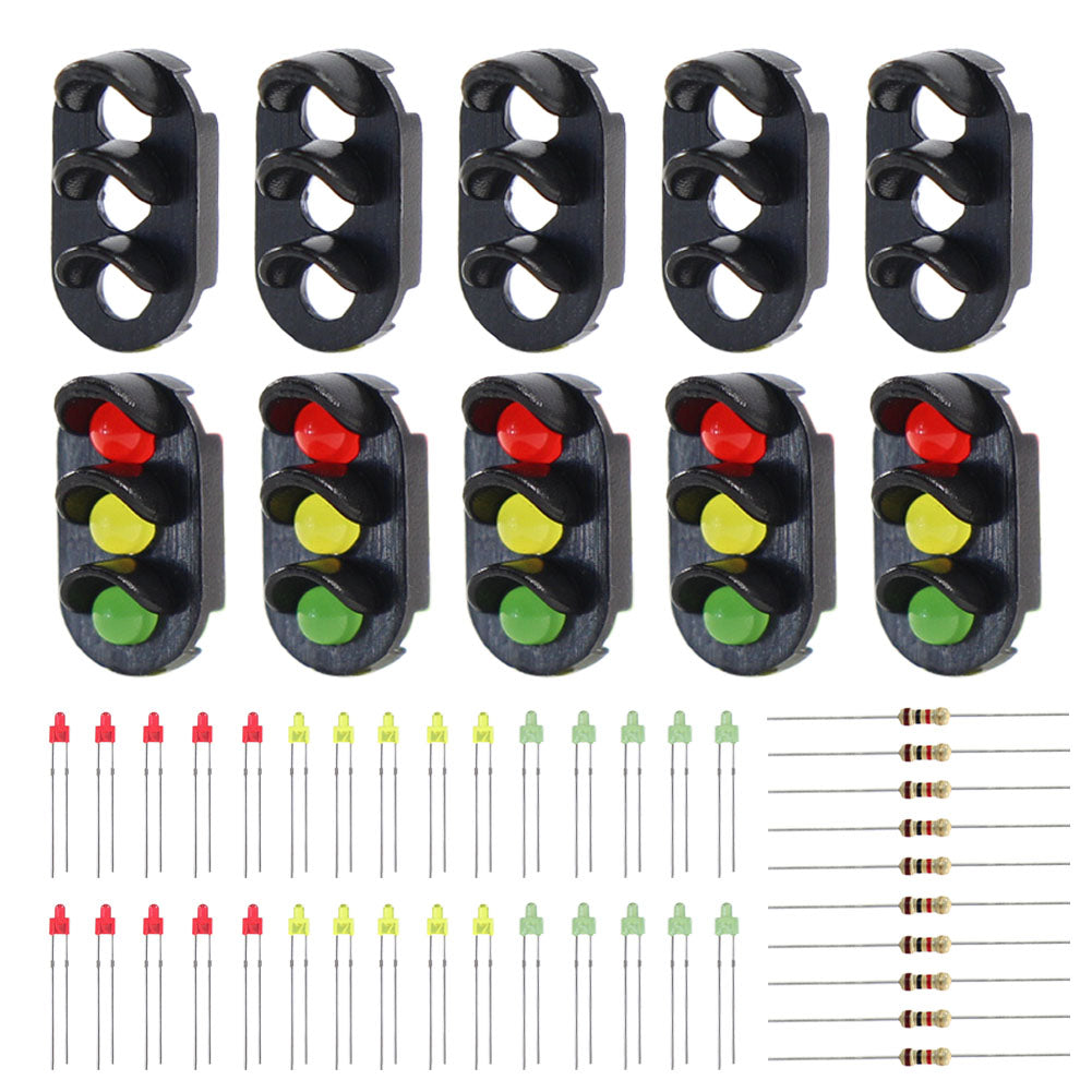 JTD13 10 sets N Z Scale Target Faces Railway Signal 3 Aspects LED