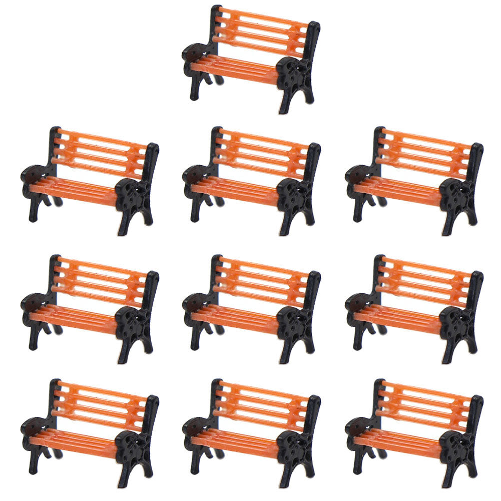 YZ150 10pcs N Scale 1:150 Model Bench Chair Settee
