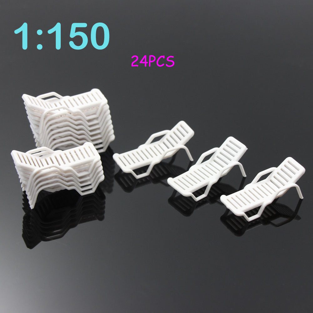 ZY21150 24pcs N Scale 1:160 Bench Leisure Chair Loungers