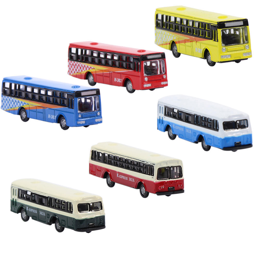 BS150 6pcs N Scale 1:160 Model Buses