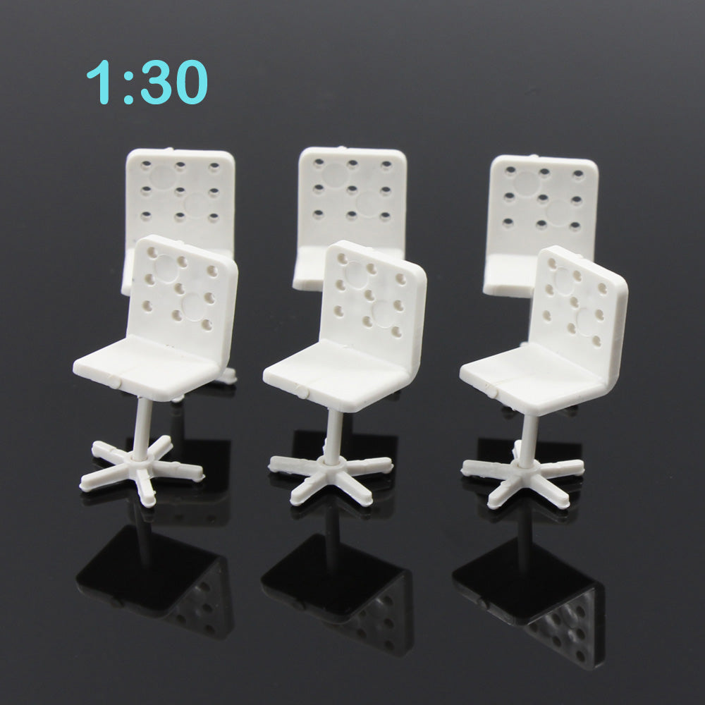 ZY14030 6pcs G Scale 1:30 Model Leisure Chair Settee