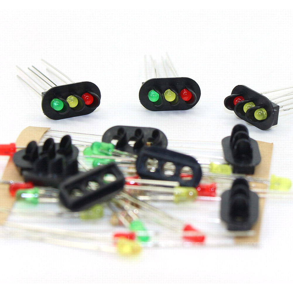 JTD24 10 sets Target Faces With Red Yellow Green LEDs for Railway signal O Scale 3 Aspects - 26 JTD24 10 sets Target Faces With Red Yellow Green LEDs for Railway signal O Scale 3 Aspects - 26