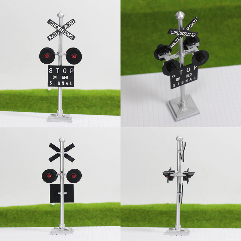 JTD876RP 1 set HO Scale Railroad Crossing Signal + Circuit Board Flash