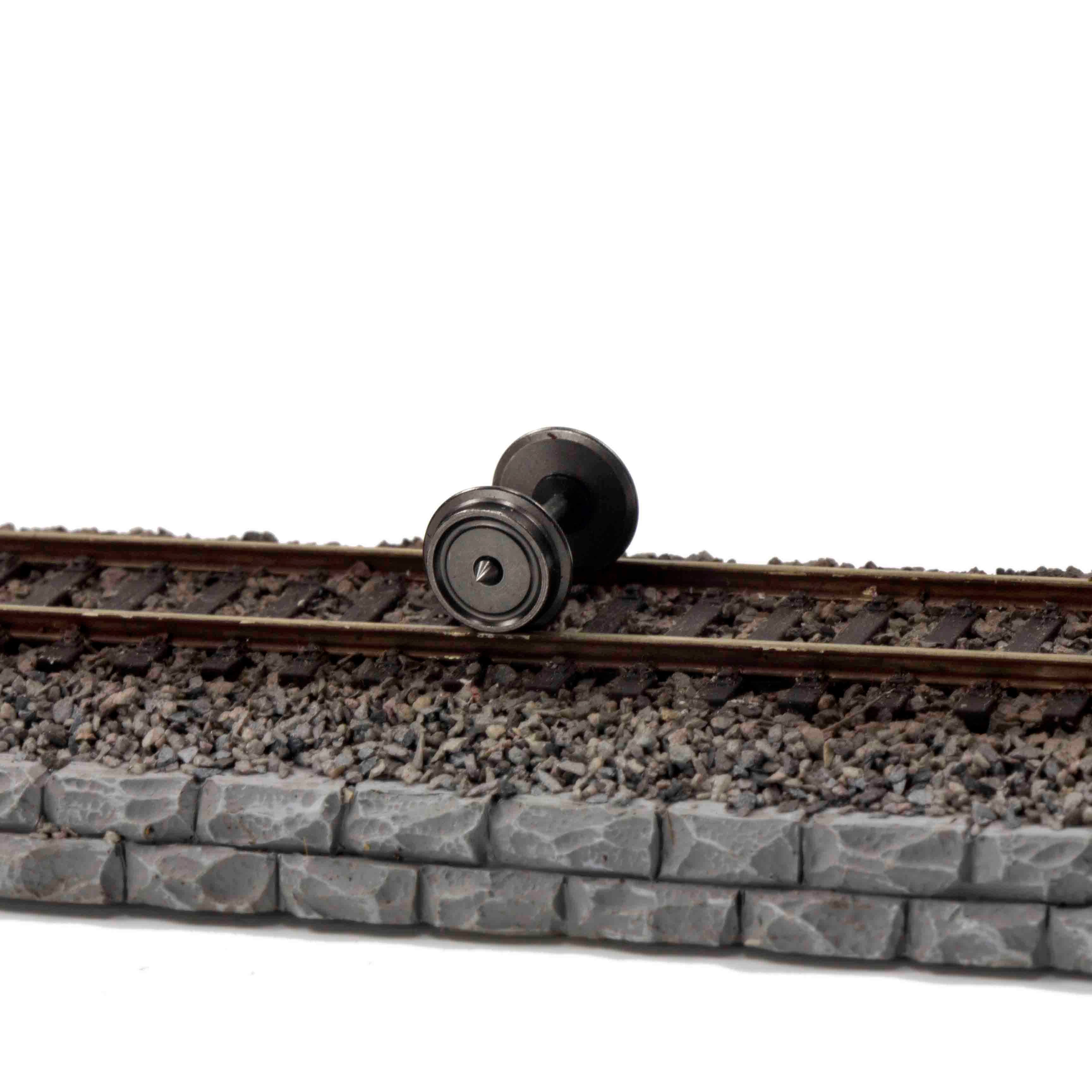C8724 12pcs HO Scale 1:87 36'' DC Metal Wheels