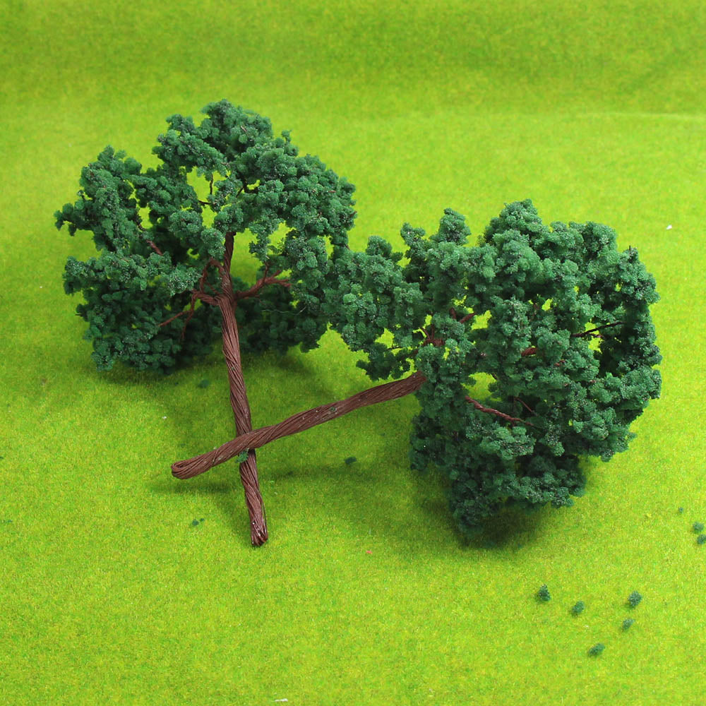 D16090 8pcs G Scale 1:25 Model Roadside Trees with Iron Wire 16cm