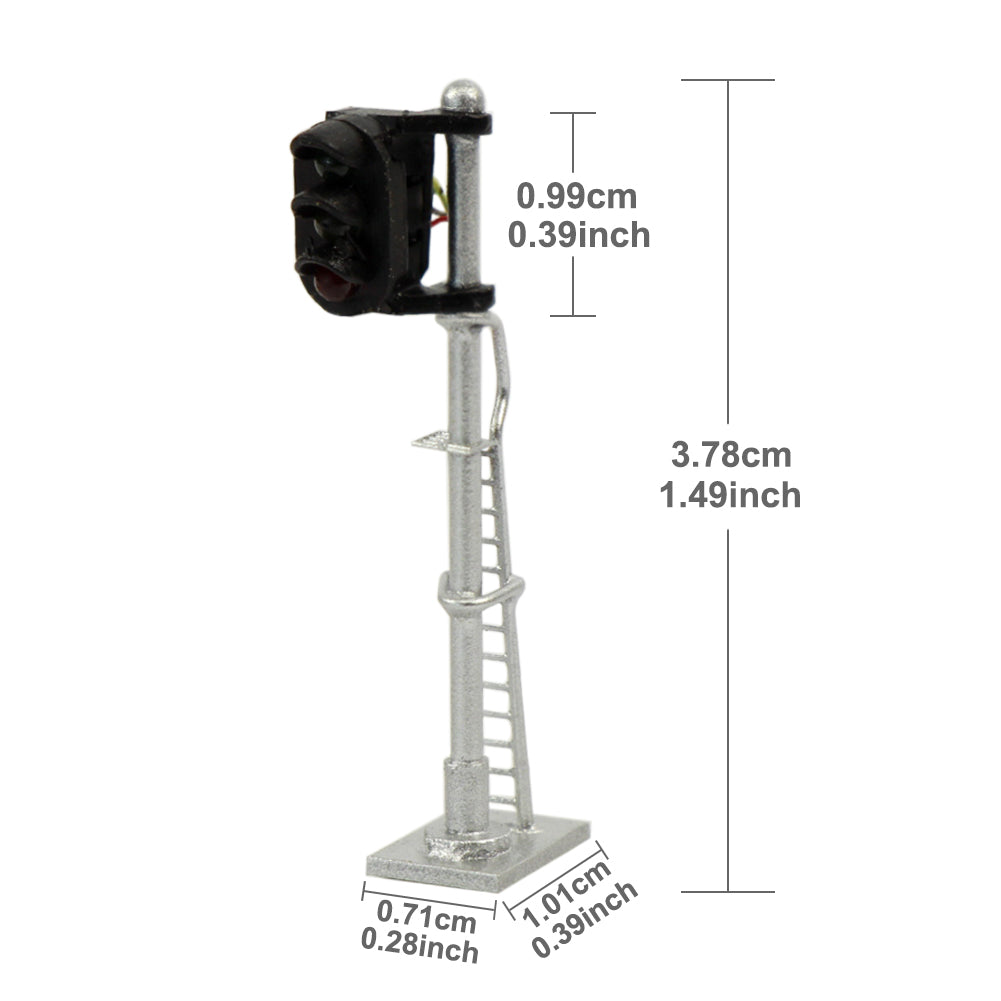 JTD1503GYR 3pcs N Scale 1:160 Model Signals Track Lights 3-LEDs