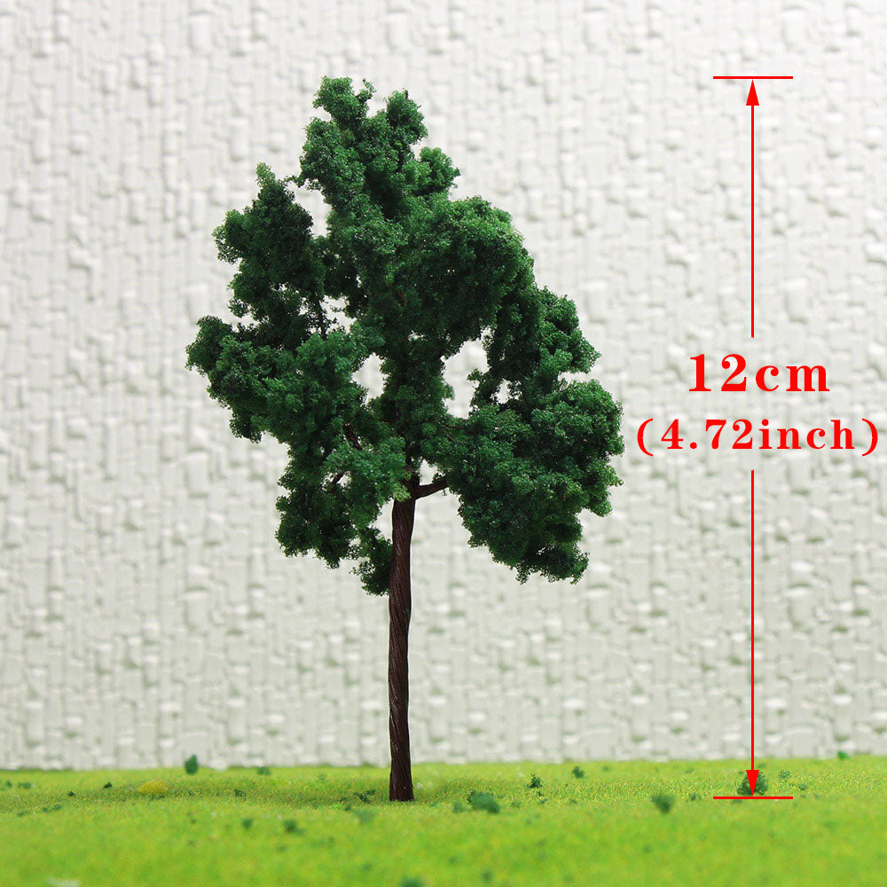 D11054 10pcs HO Scale 1:87 Model Roadside Trees