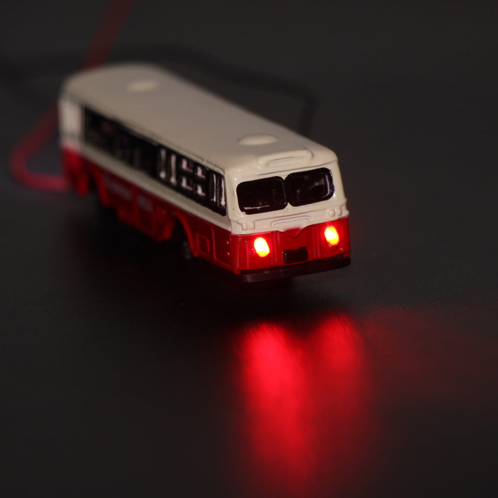 EBS15002 4pcs N scale 1:150 Model Buses Lighted Diecast Alloy