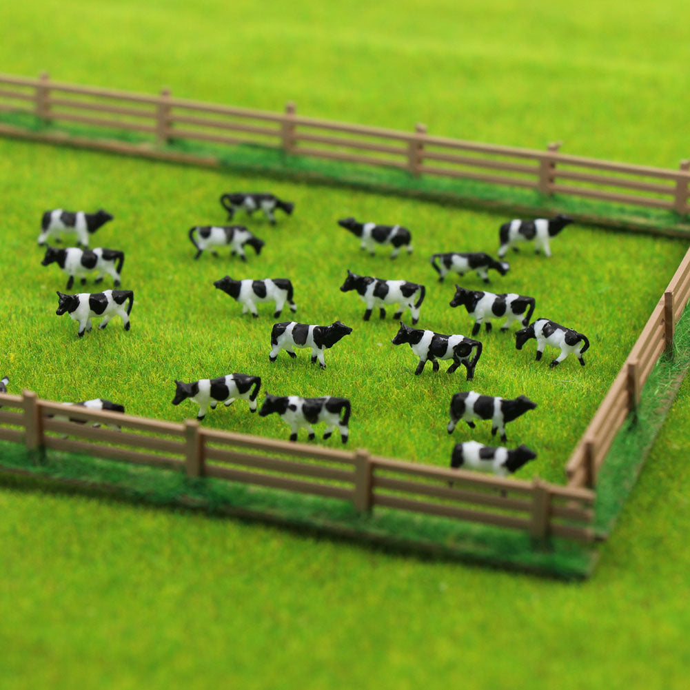AN15001 60pcs N Scale 1:150 Well Painted Farm Animals Cows