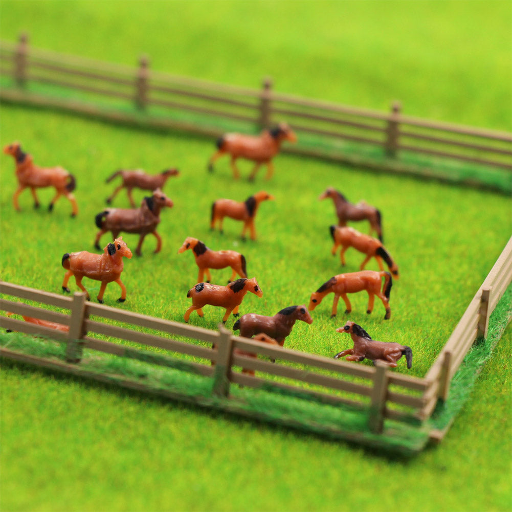 AN15002 60pcs N Scale 1:150 Well Painted Farm Animals Horses