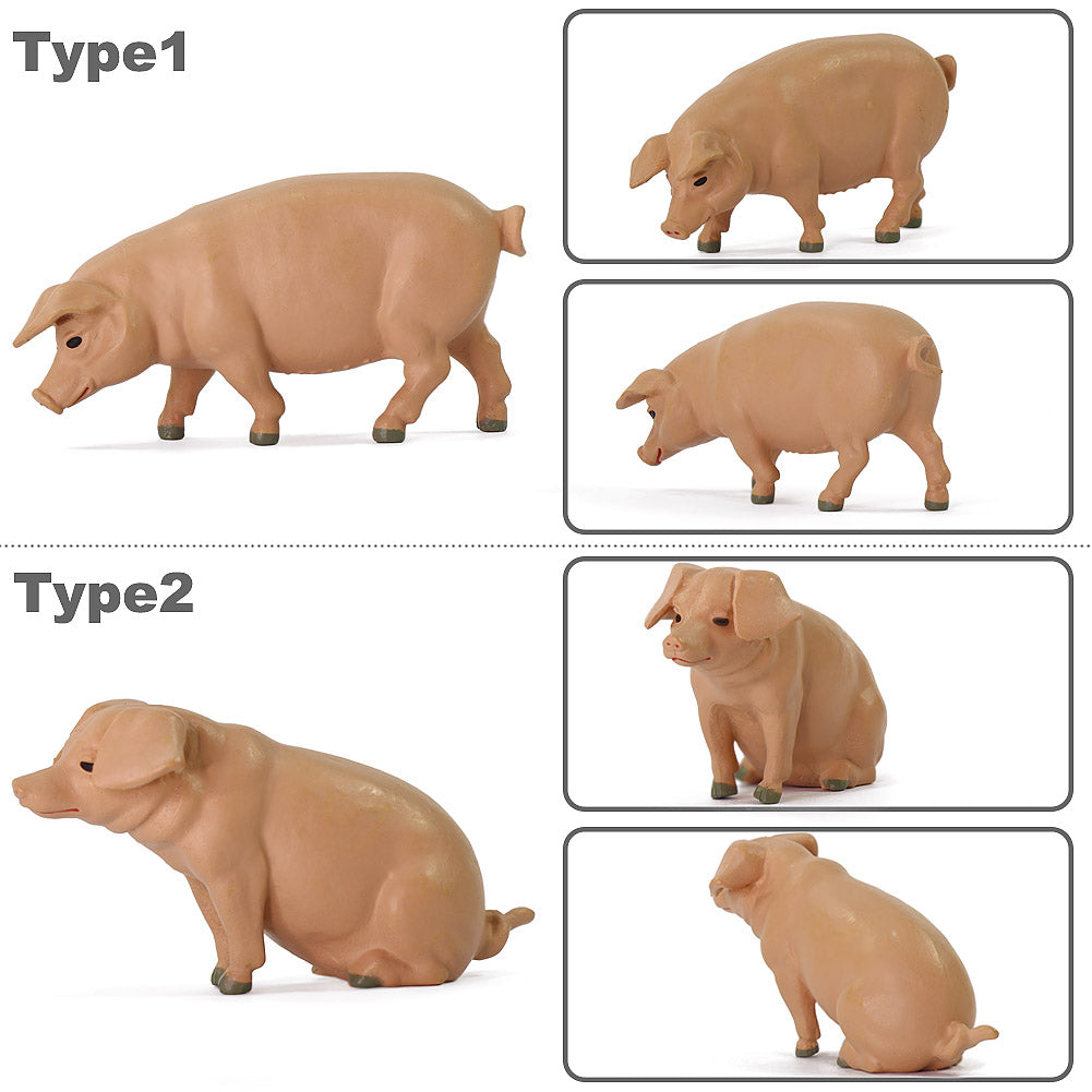 AN2501 15pcs 1:25 G Scale Model Pig Farm Animals