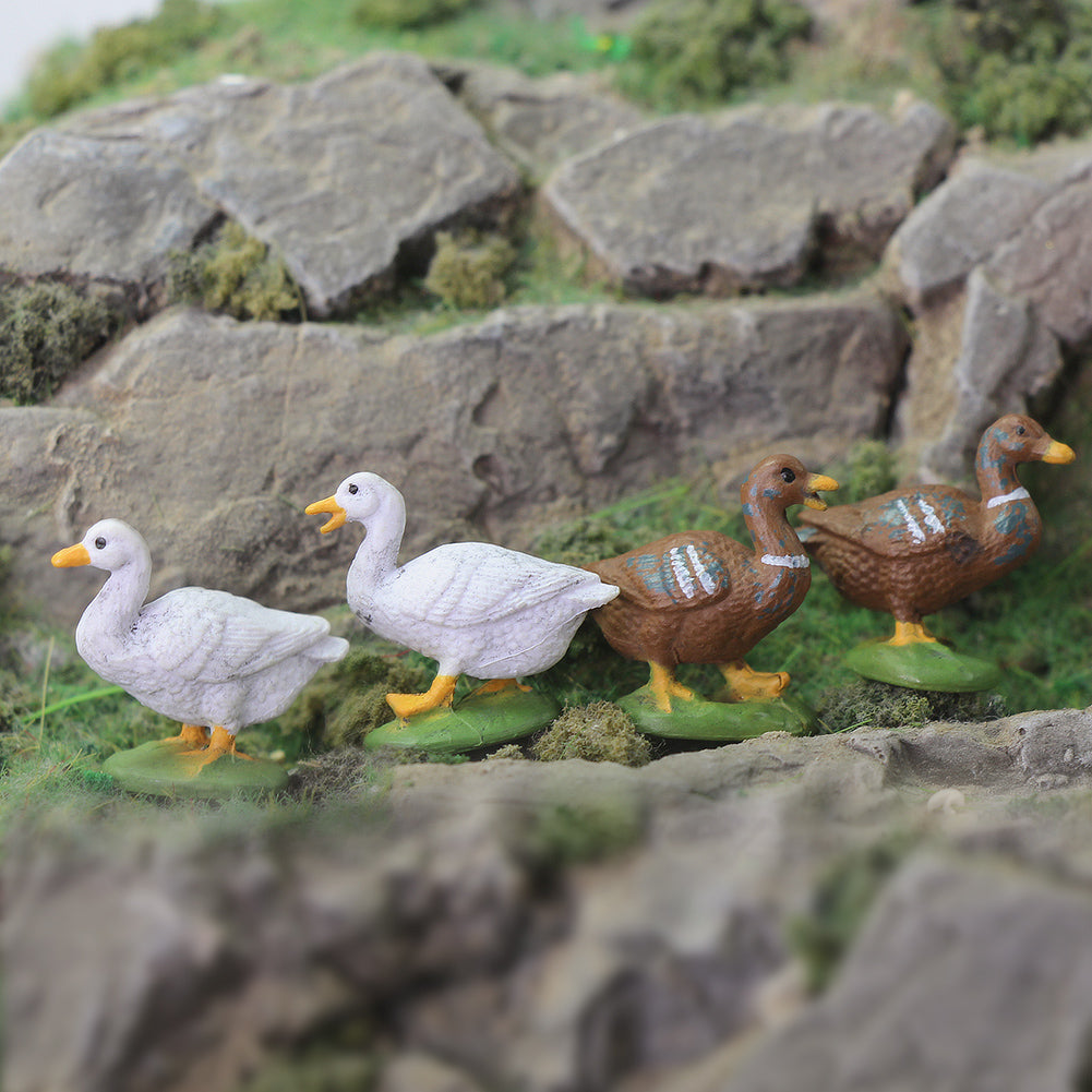 AN4305 14pcs O Scale 1:43 Scale Model Duck Goose Farm Animals