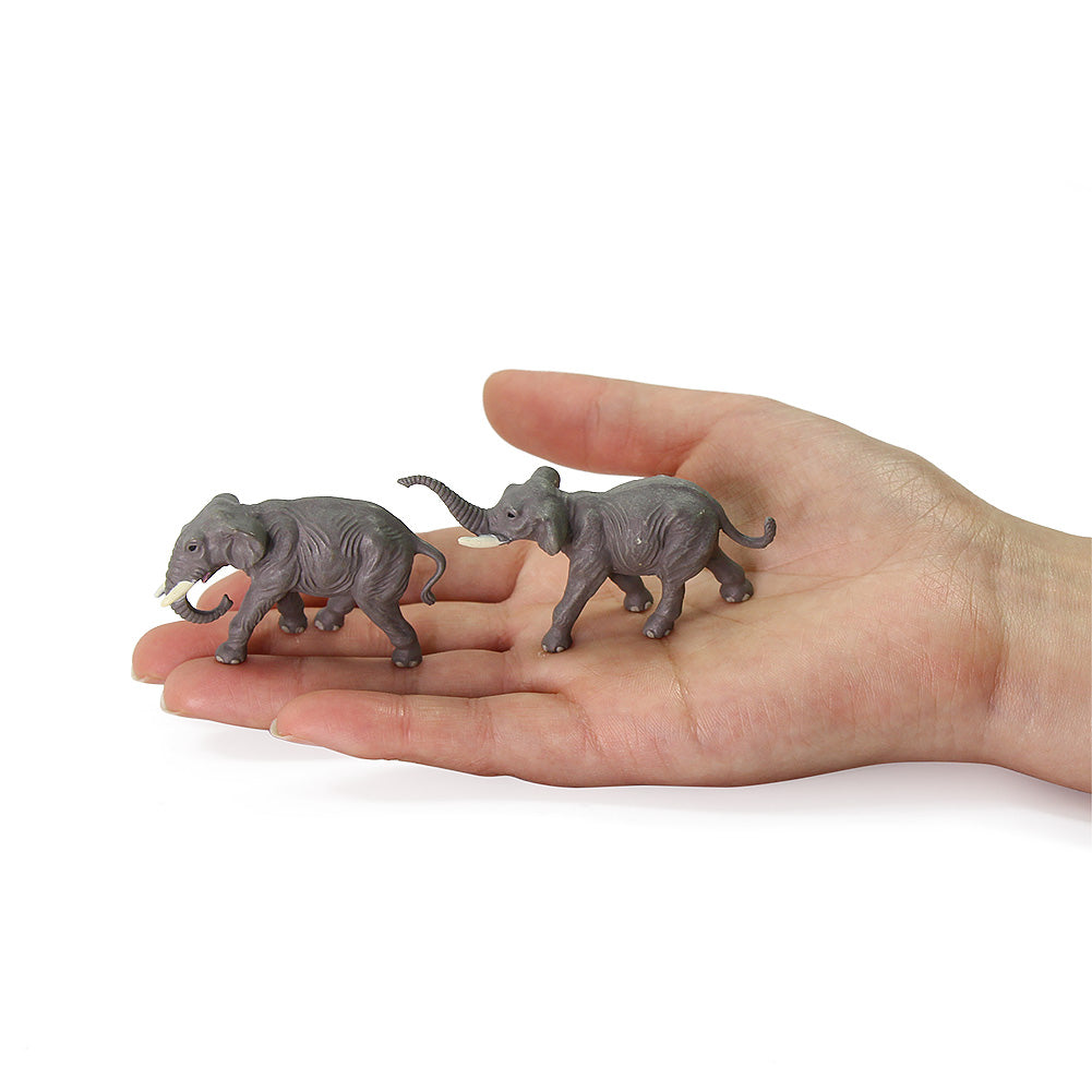 AN8708 10pcs HO Scale 1:87 Painted Elephant Animals